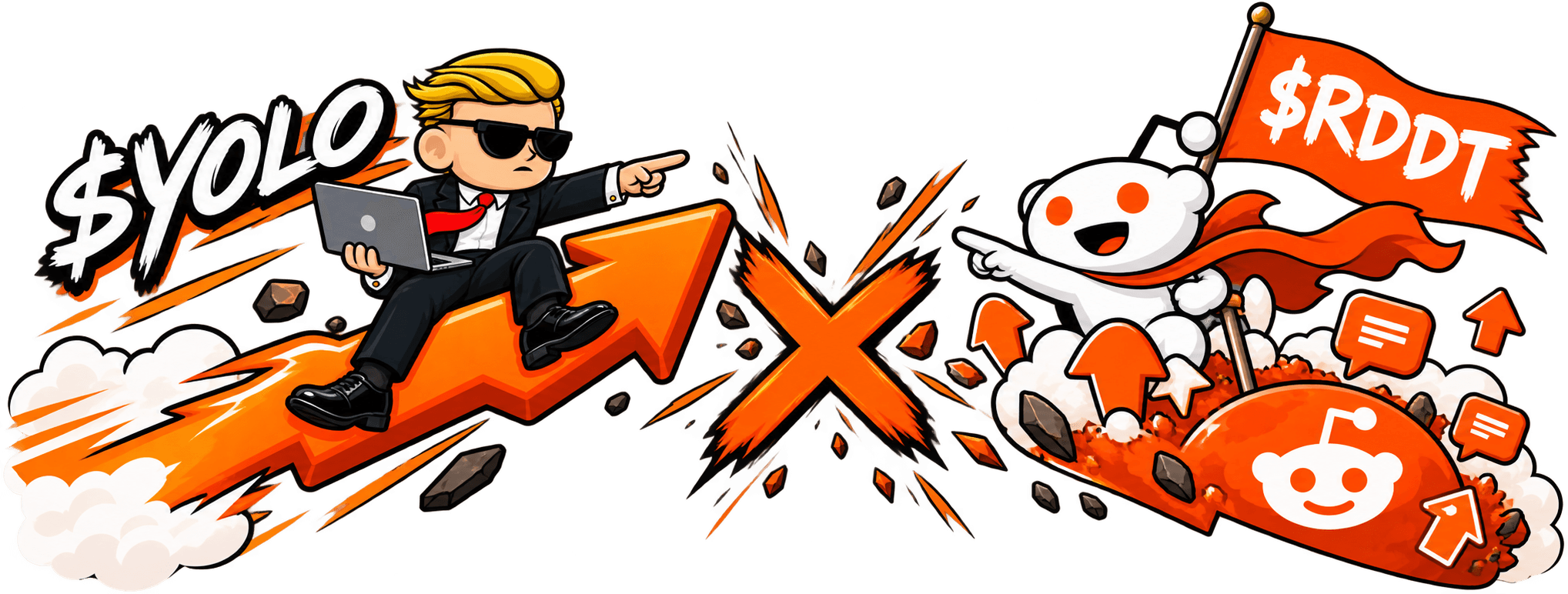 YOLO and Reddit culture collide around an orange X